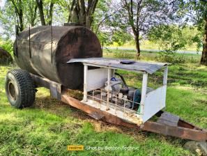 Бочка для воды с мотопомпой 1990