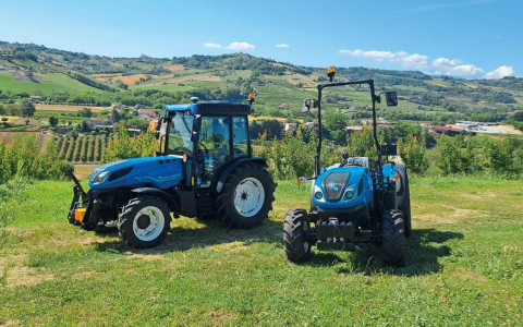 New Holland представил новые тракторы для виноградарства
